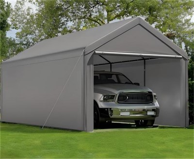 Cort de depozitare cu cadru de oțel în aer liber personalizat Adăpost auto portabil din polietilenă